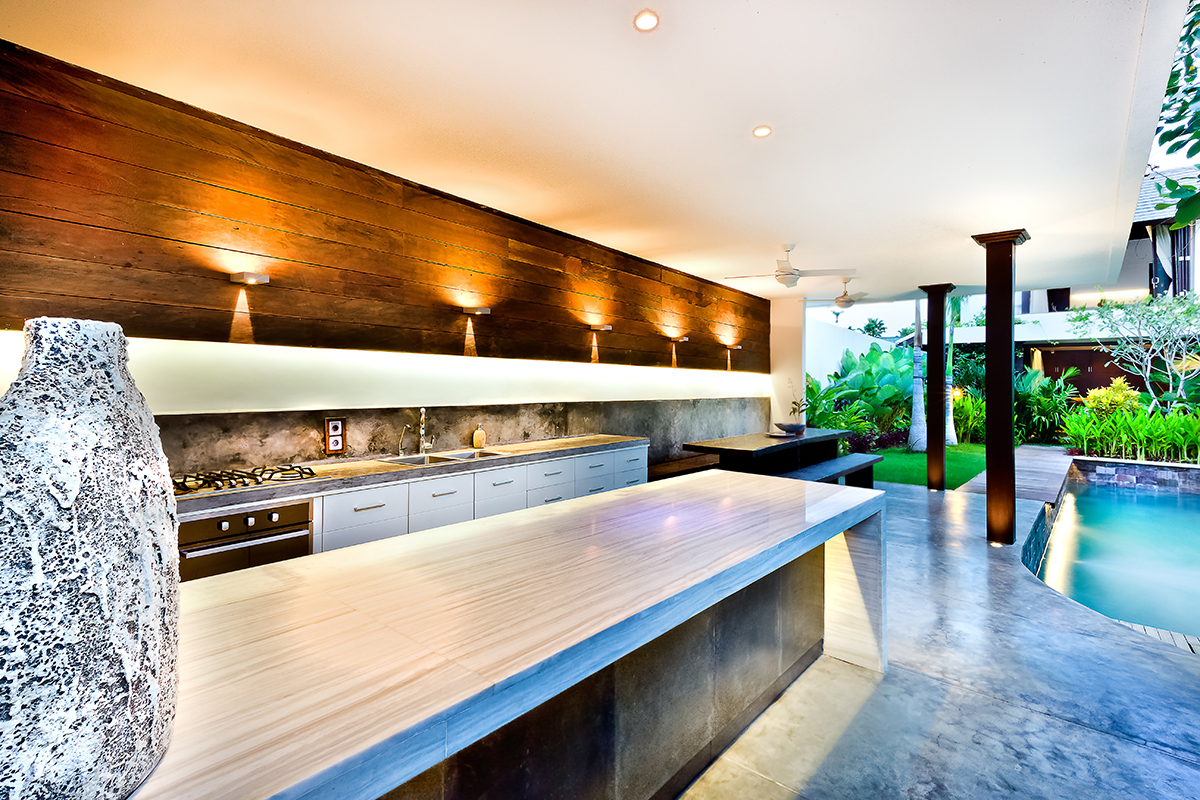 Outdoor kitchen space