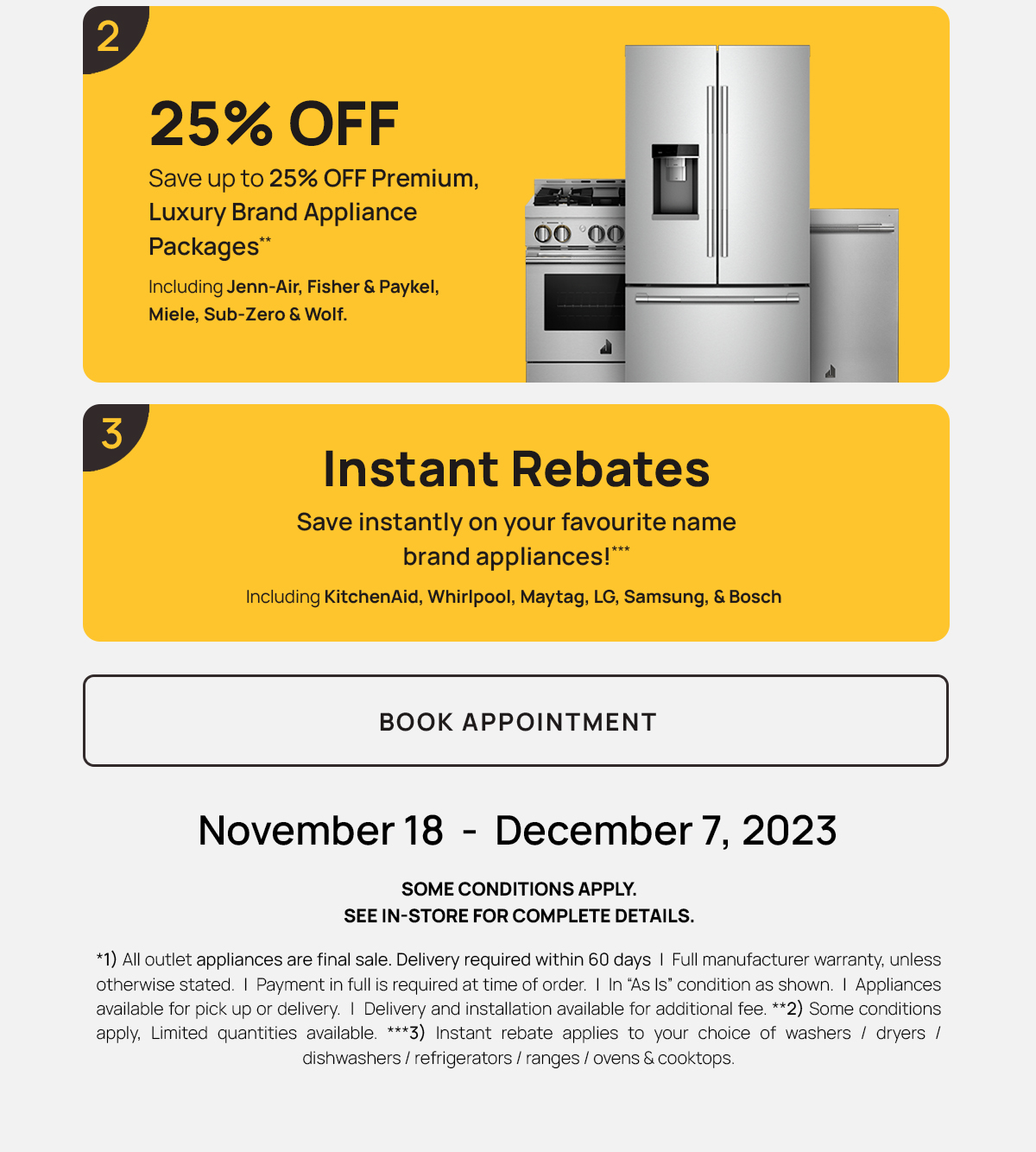 Promotion Black Friday Caplan s Appliances